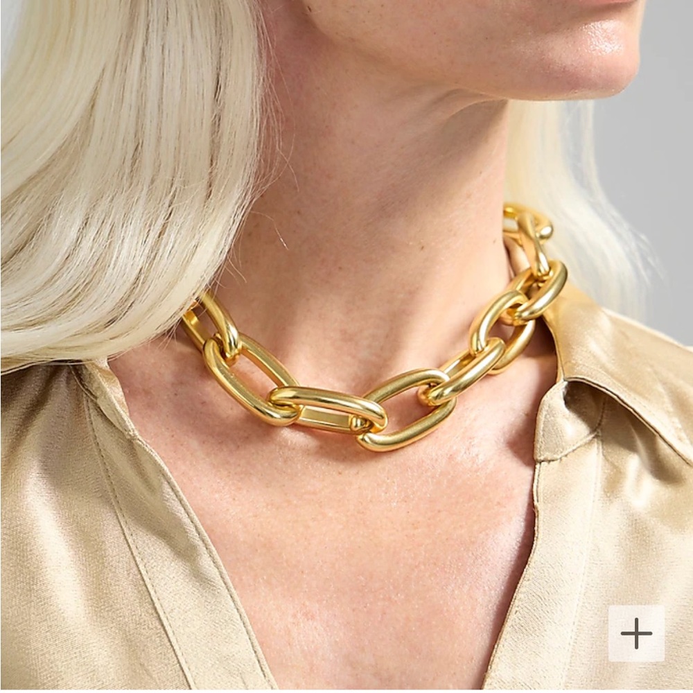 J. Crew gold link necklace